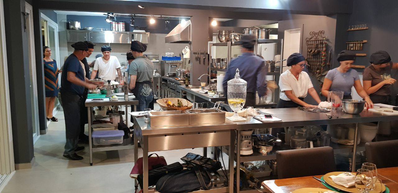 Alunos durante o curso continuado.